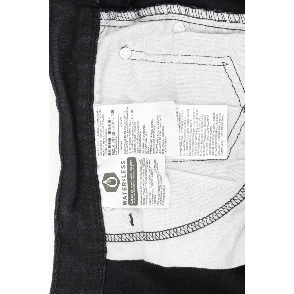 Levi's 511 Black‎ Slim Fit Stretch Jeans Men's Size 34X34